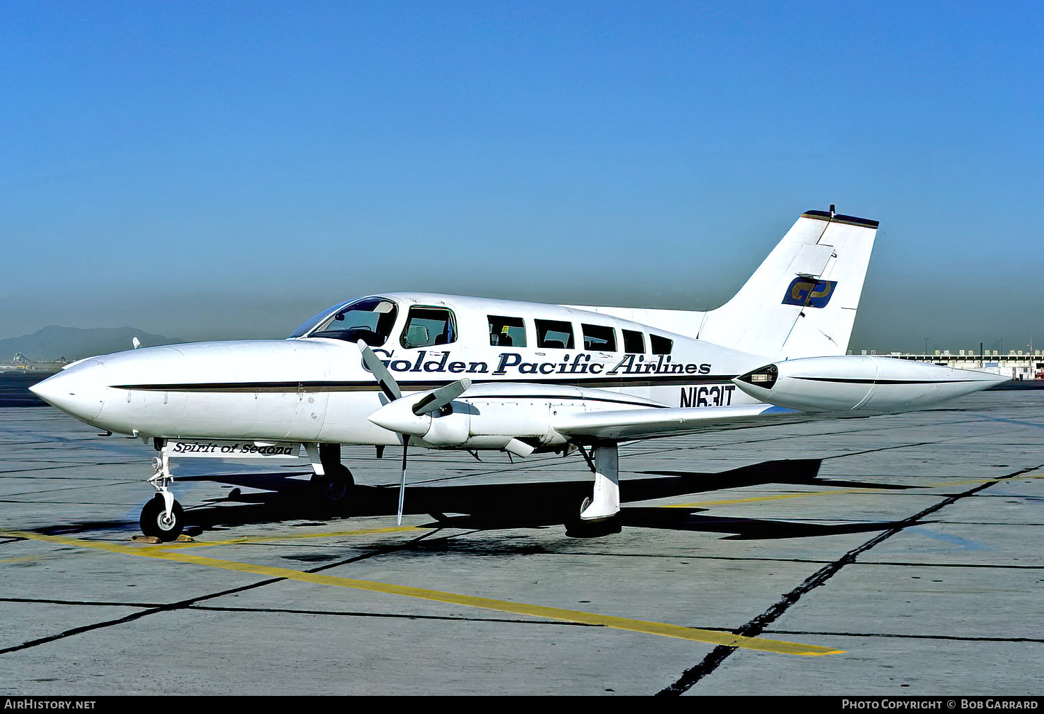Aircraft Photo of N1631T | Cessna 402B | Golden Pacific Airlines | AirHistory.net #547491