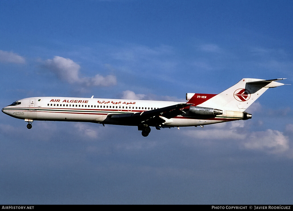 Aircraft Photo of 7T-VEM | Boeing 727-2D6/Adv | Air Algérie | AirHistory.net #547500