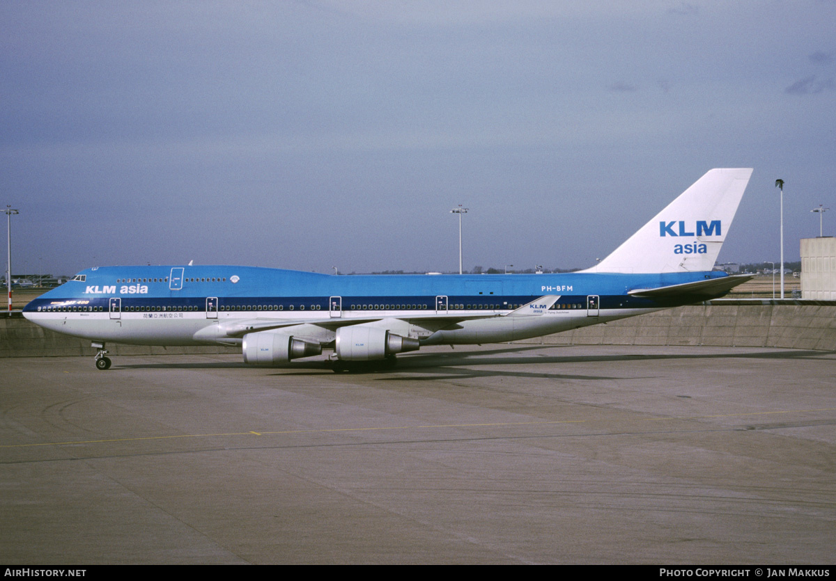Aircraft Photo of PH-BFM | Boeing 747-406M | KLM Asia | AirHistory.net #547526