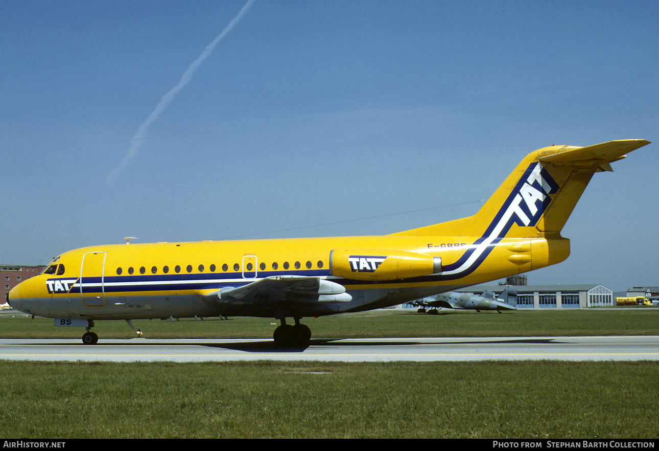 Aircraft Photo of F-GBBS | Fokker F28-1000 Fellowship | TAT - Touraine Air Transport | AirHistory.net #547587