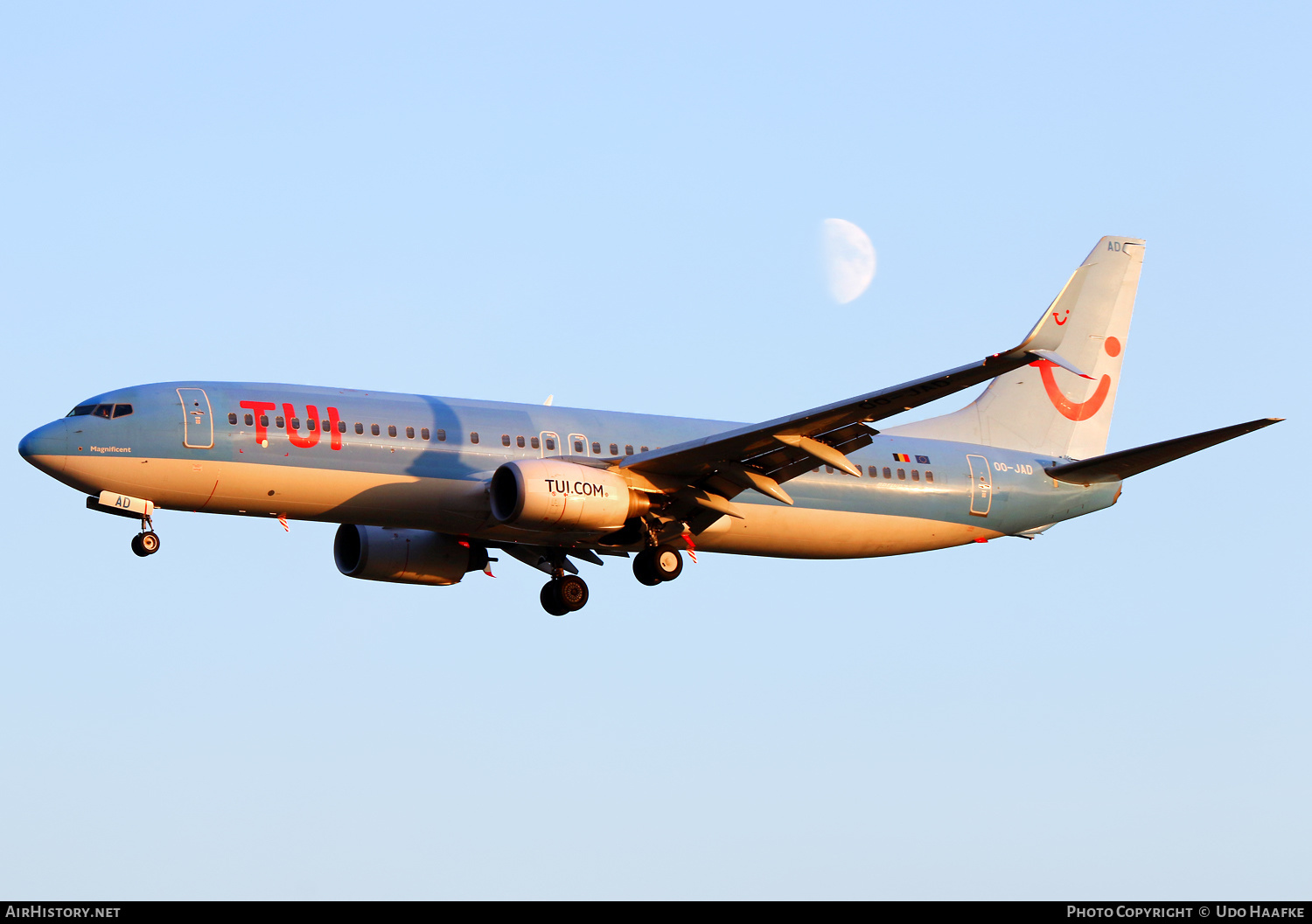 Aircraft Photo of OO-JAD | Boeing 737-8K5 | TUI | AirHistory.net #547637
