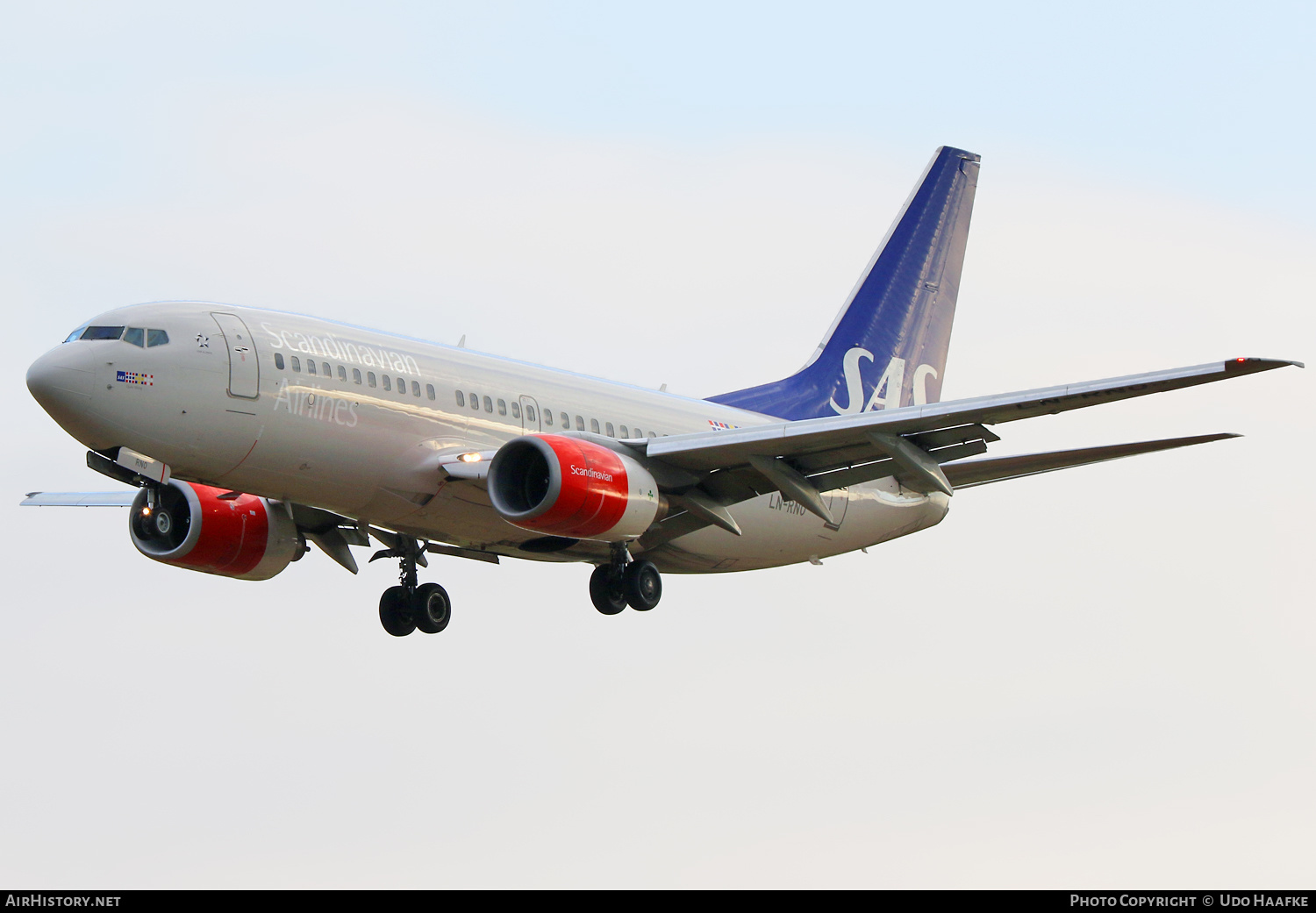 Aircraft Photo of LN-RNO | Boeing 737-783 | Scandinavian Airlines - SAS | AirHistory.net #547671