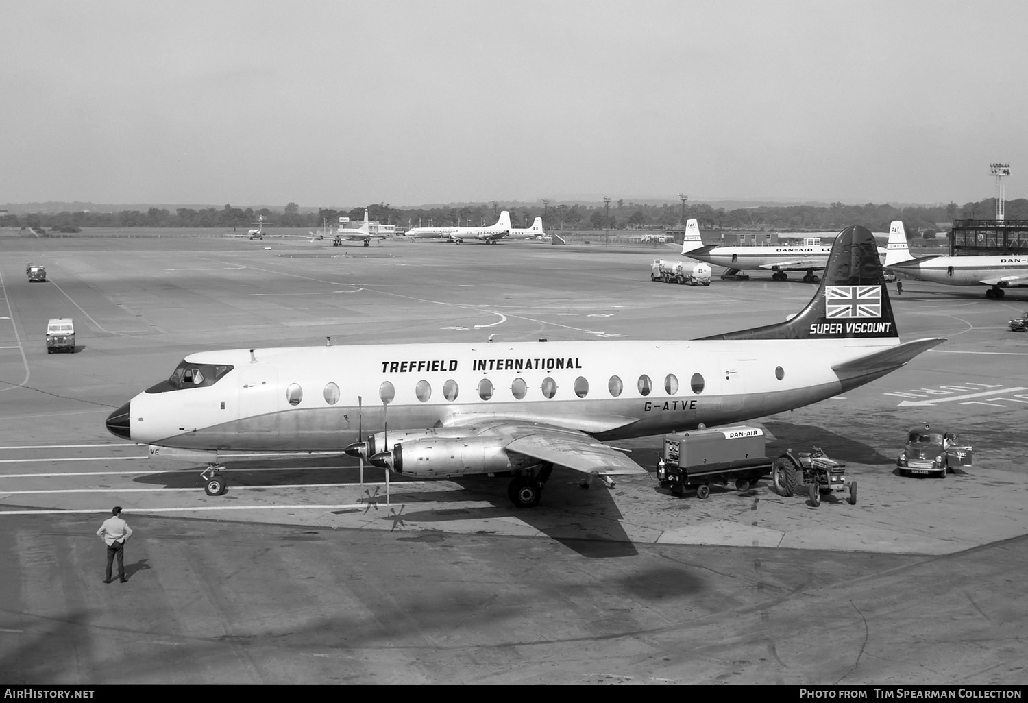 Aircraft Photo of G-ATVE | Vickers 812 Viscount | Treffield International Airlines | AirHistory.net #547678