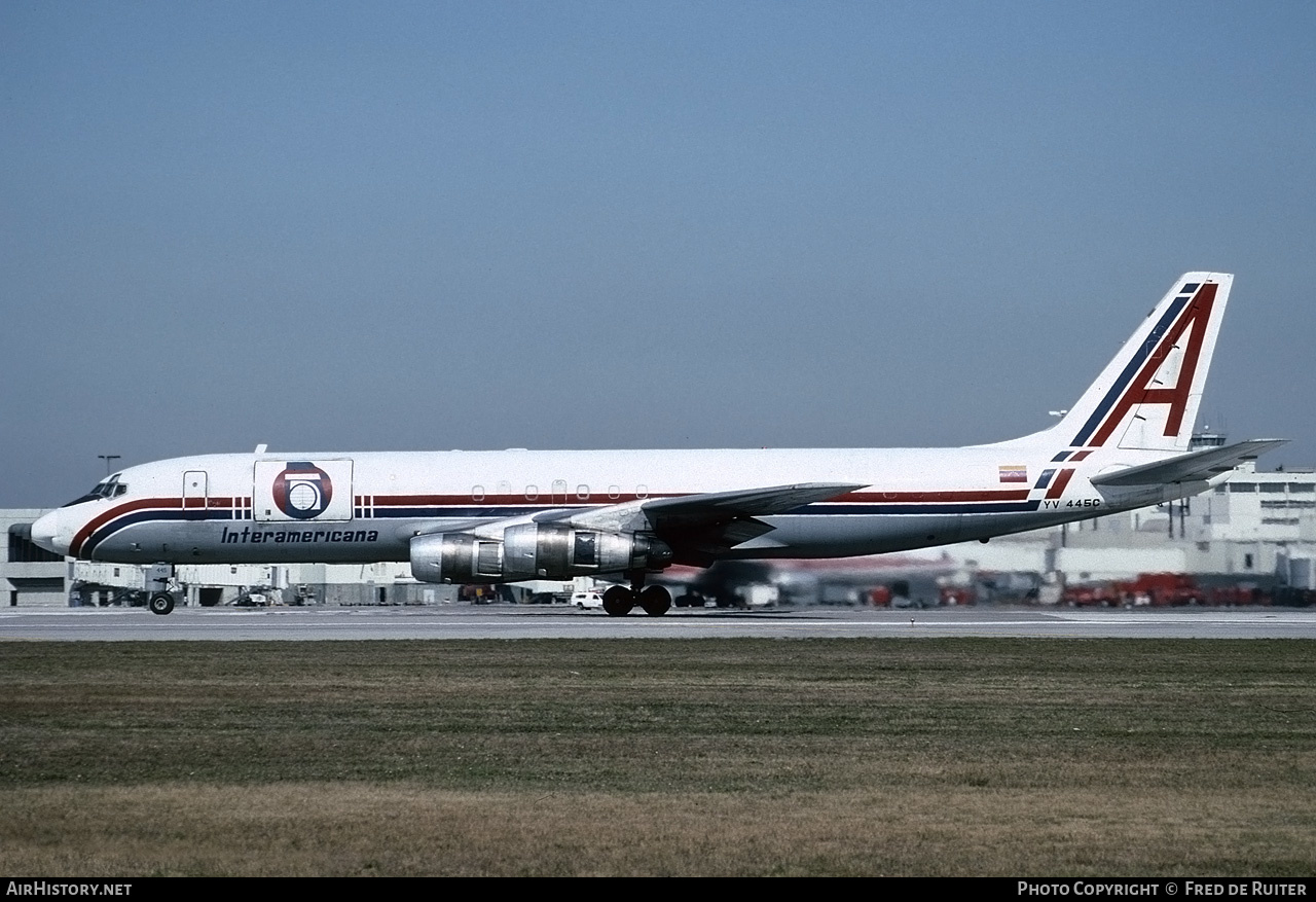 Aircraft Photo of YV-445C | Douglas DC-8-54(F) | Interamericana | AirHistory.net #547699