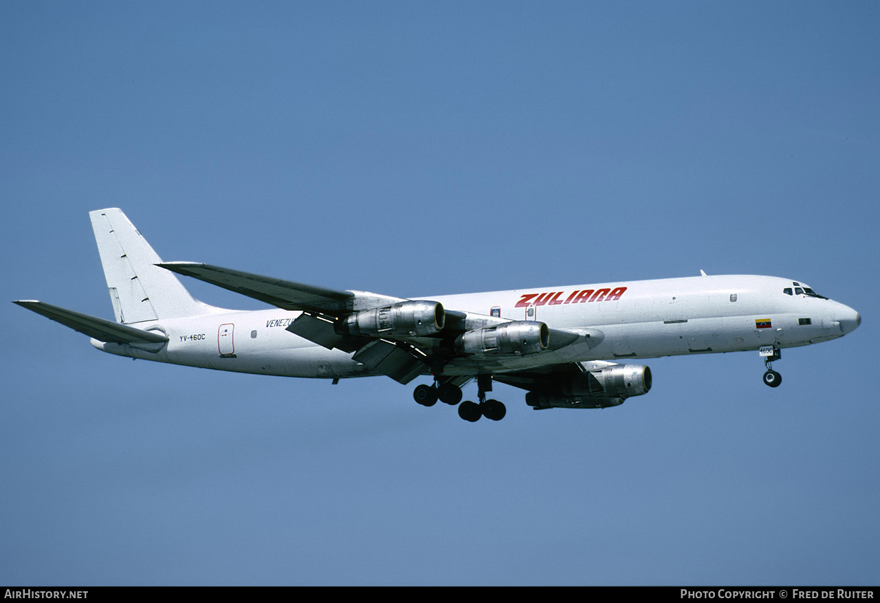 Aircraft Photo of YV-460C | Douglas DC-8-54F | Zuliana de Aviación | AirHistory.net #547703