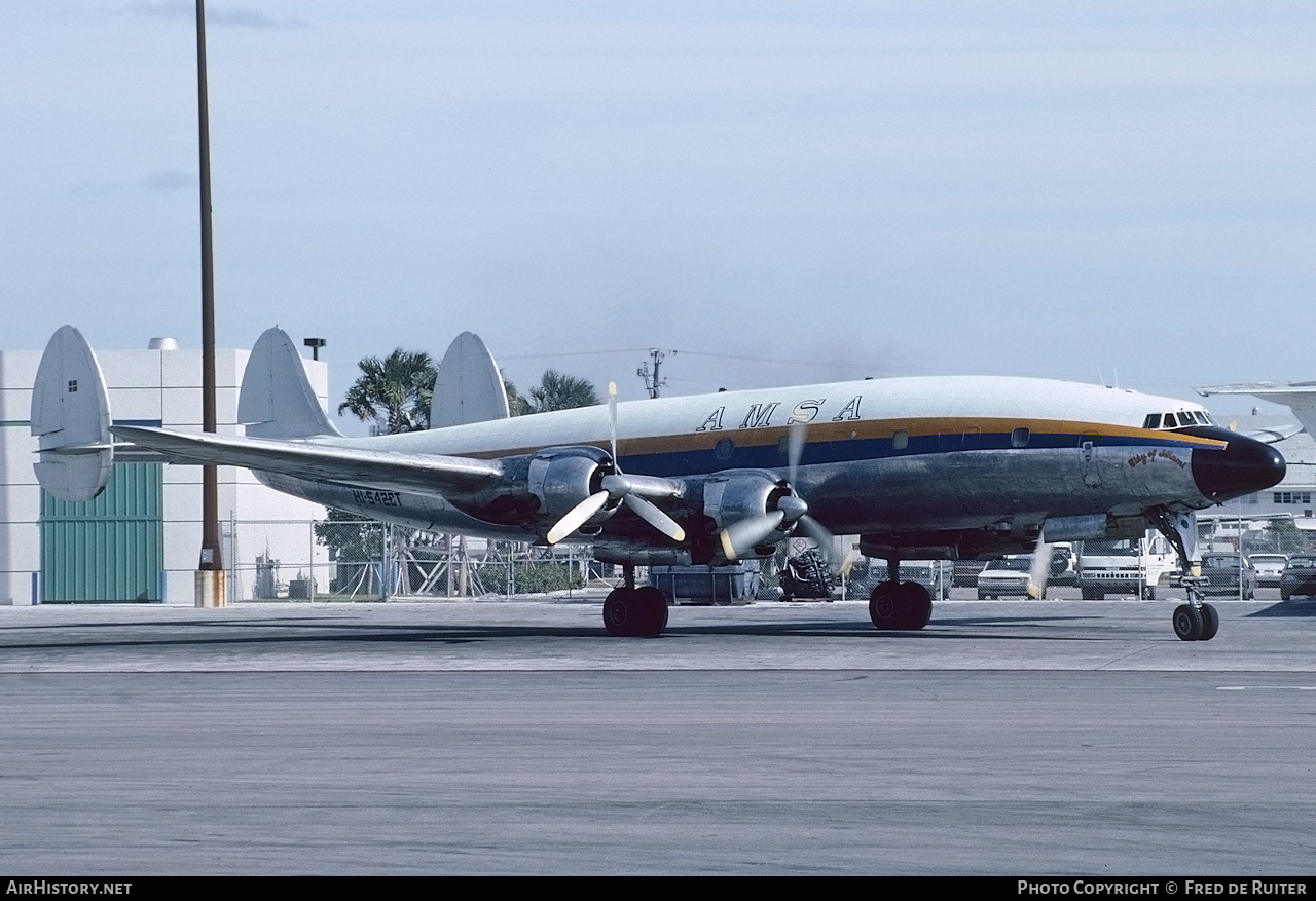 Aircraft Photo of HI-542CT | Lockheed L-1049H/06 Super Constellation | AMSA - Aerolíneas Mundo | AirHistory.net #547712