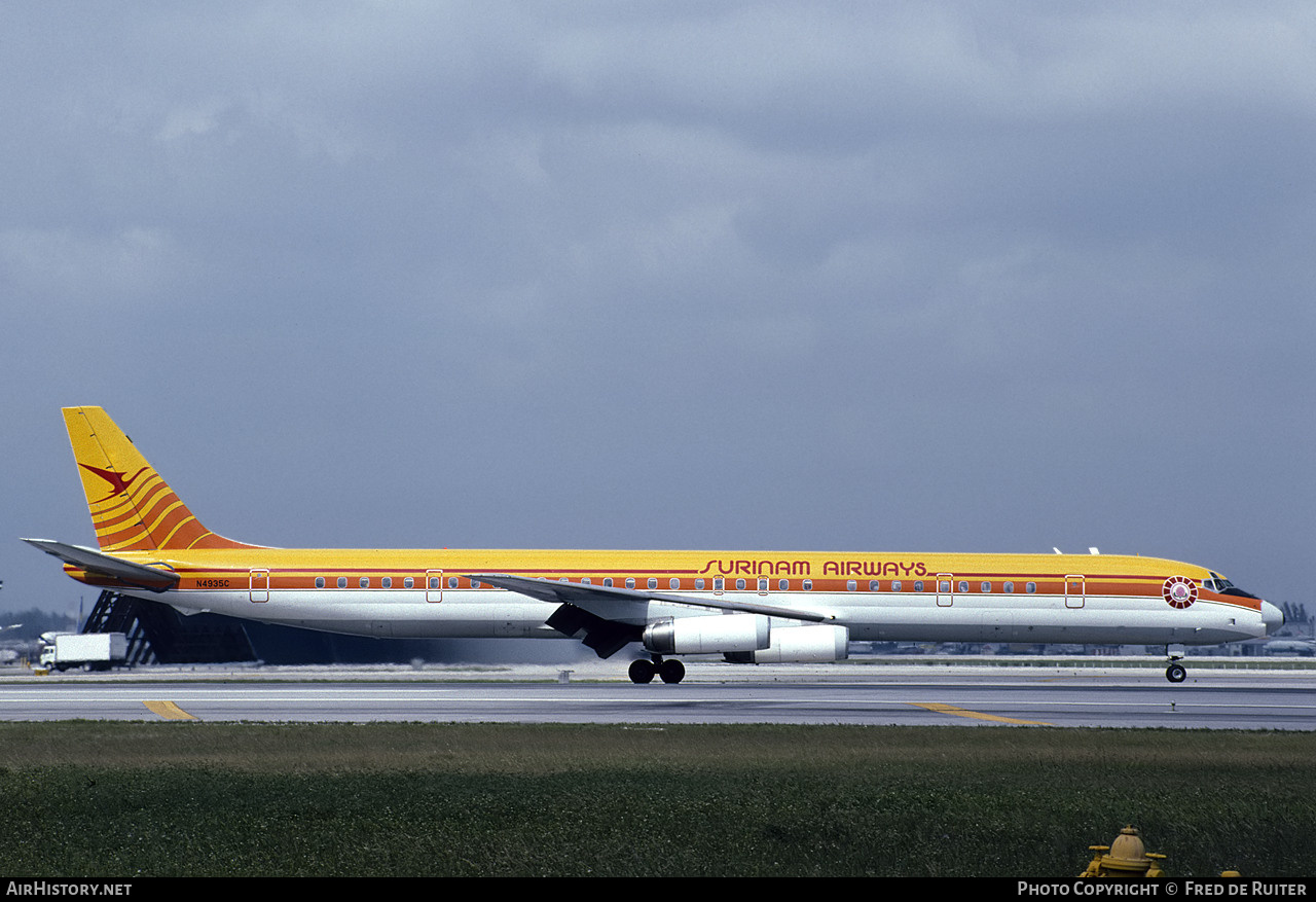 Aircraft Photo of N4935C | McDonnell Douglas DC-8-63 | Surinam Airways | AirHistory.net #547714