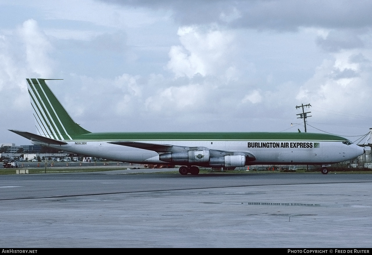 Aircraft Photo of N863BX | Boeing 707-321C | Burlington Air Express | AirHistory.net #547719