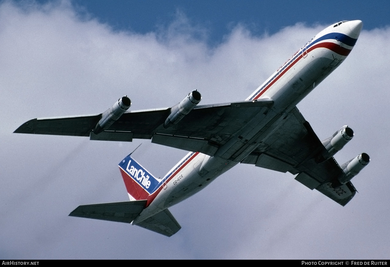 Aircraft Photo of CC-CCE | Boeing 707-351C | LAN Chile Cargo - Línea Aérea Nacional | AirHistory.net #547720