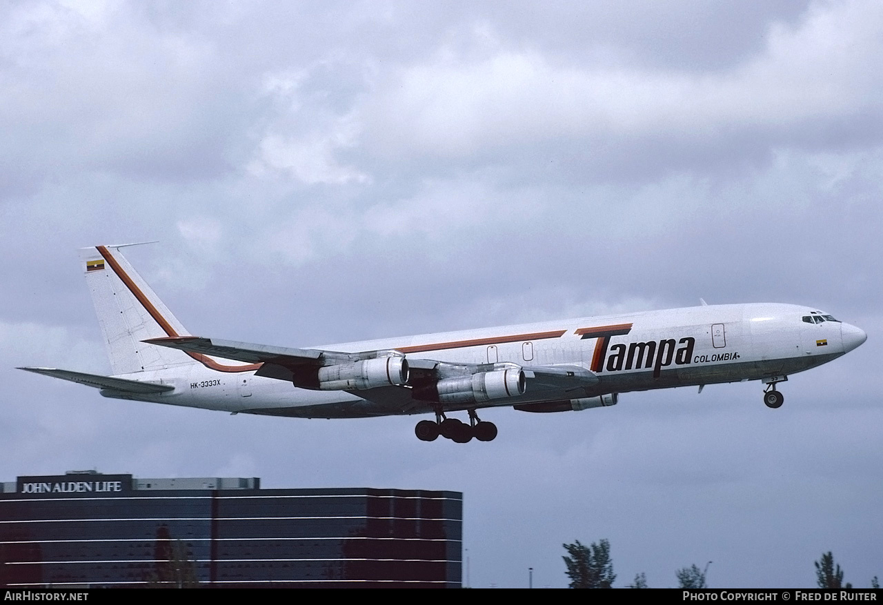 Aircraft Photo of HK-3333X | Boeing 707-321C | TAMPA - Transportes Aéreos Mercantiles Panamericanos | AirHistory.net #547724