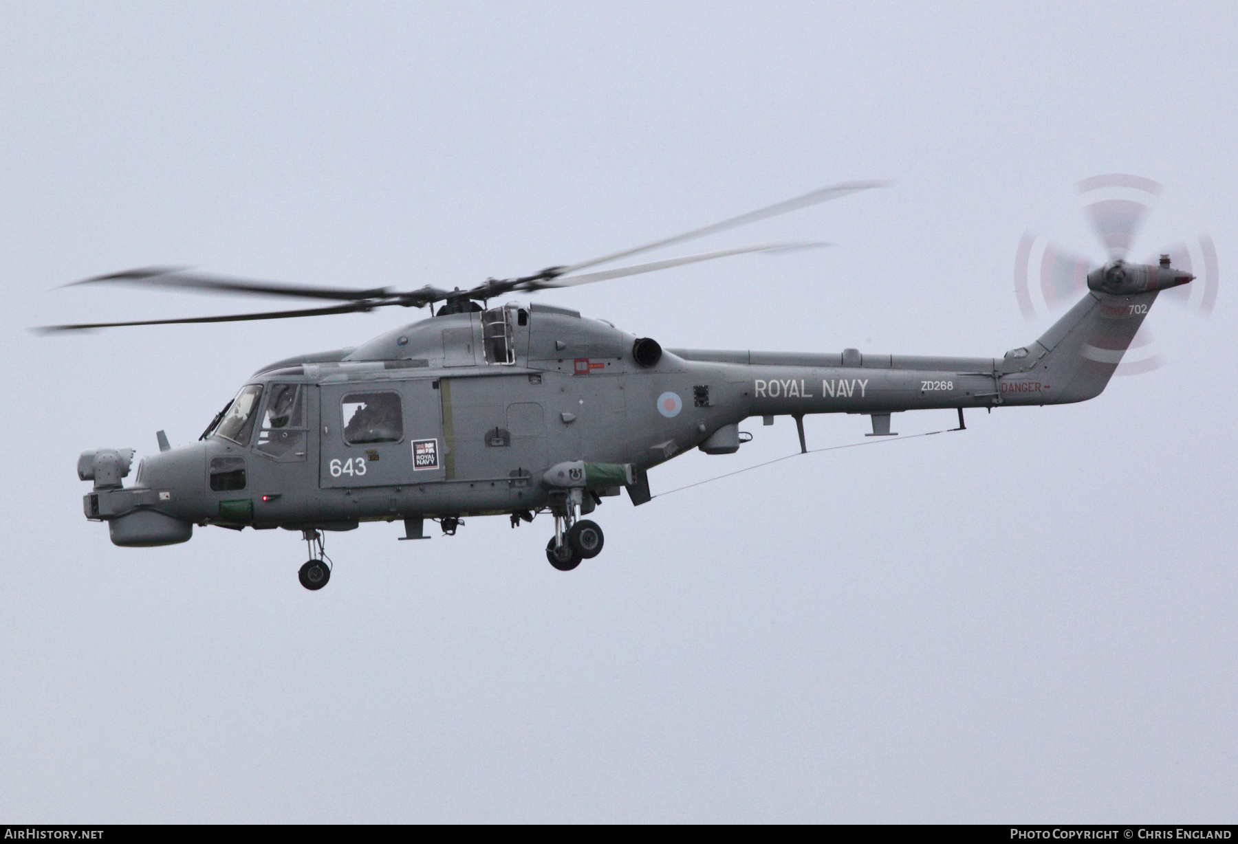 Aircraft Photo of ZD268 | Westland WG-13 Lynx HMA8SRU | UK - Navy | AirHistory.net #547742