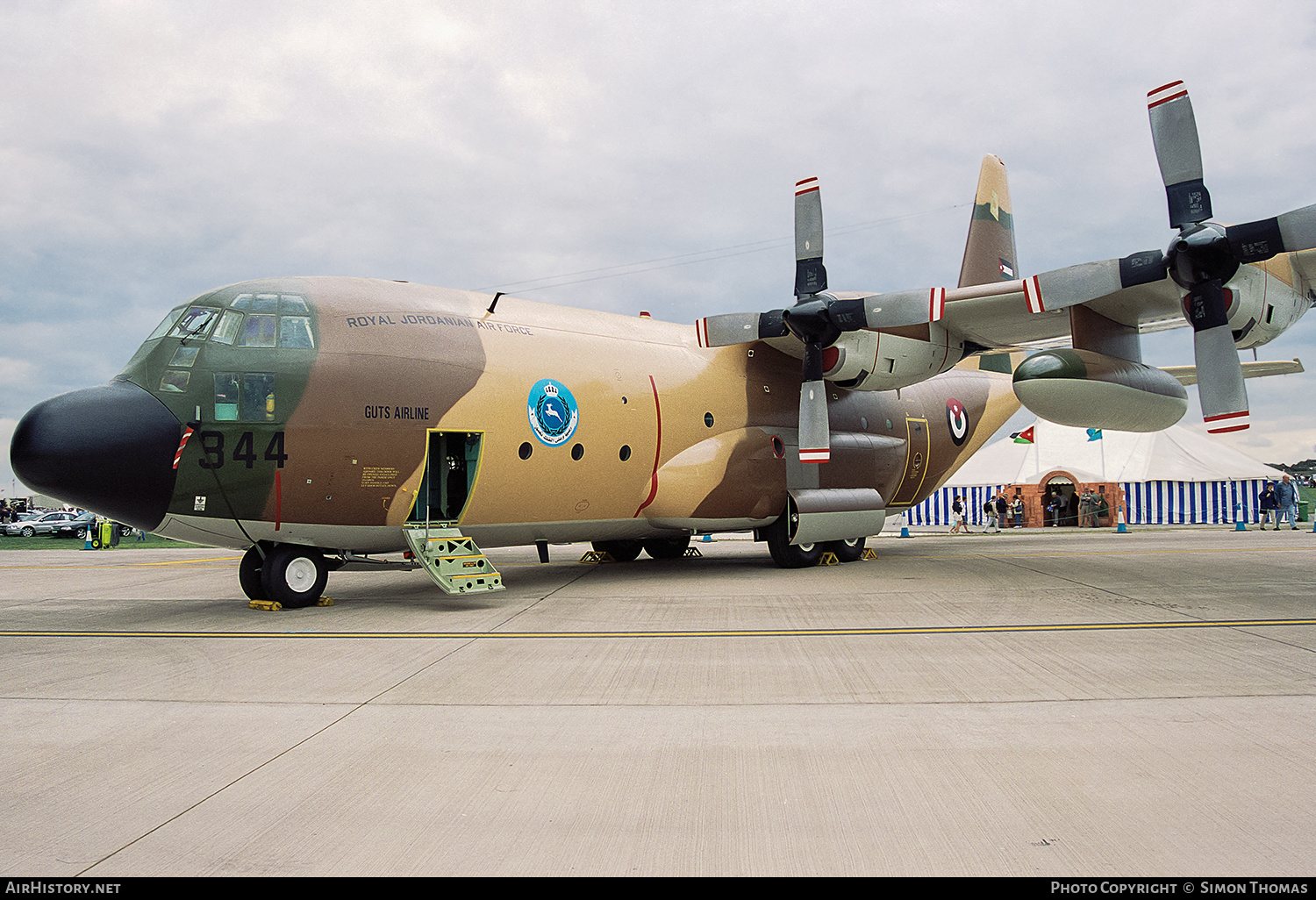 Aircraft Photo of 344 | Lockheed C-130H Hercules | Jordan - Air Force | AirHistory.net #547757