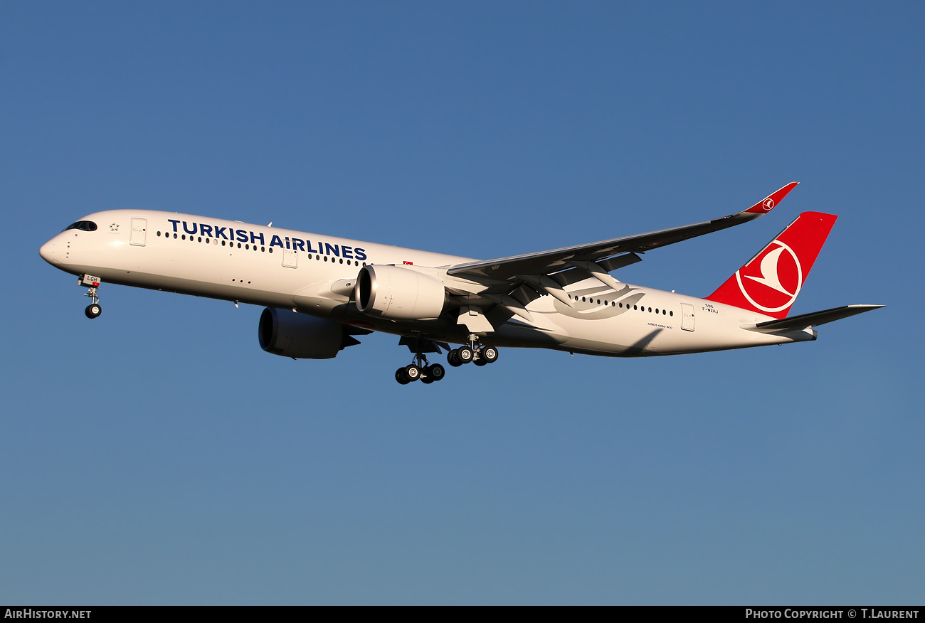 Aircraft Photo of F-WZHJ | Airbus A350-941 | Turkish Airlines | AirHistory.net #547774