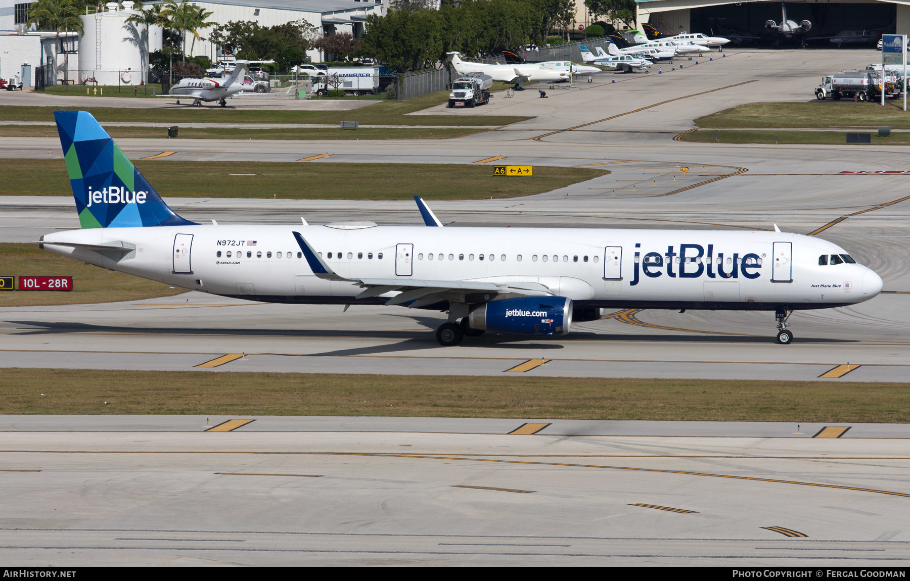 Aircraft Photo of N972JT | Airbus A321-231 | JetBlue Airways | AirHistory.net #547787