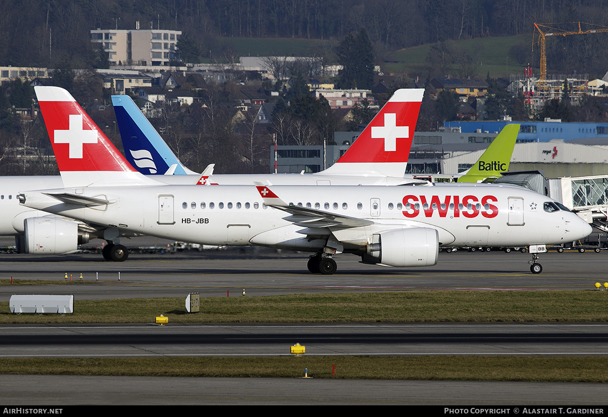 Aircraft Photo of HB-JBB | Bombardier CSeries CS100 (BD-500-1A10) | Swiss International Air Lines | AirHistory.net #547789