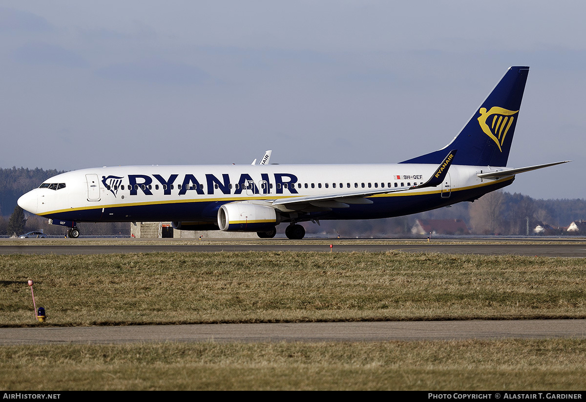 Aircraft Photo of 9H-QEF | Boeing 737-800 | Ryanair | AirHistory.net #547821