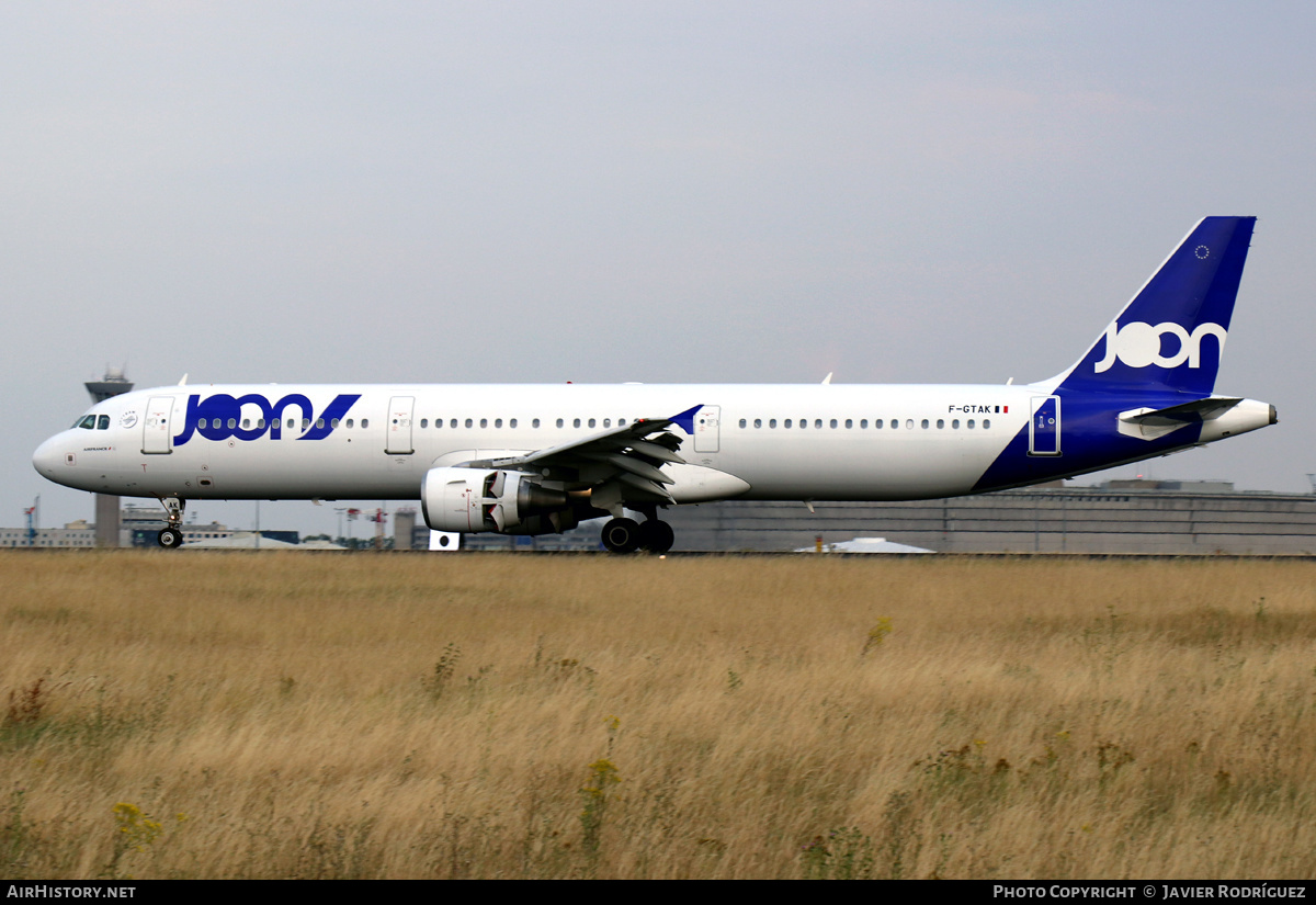 Aircraft Photo of F-GTAK | Airbus A321-211 | Joon | AirHistory.net #547844