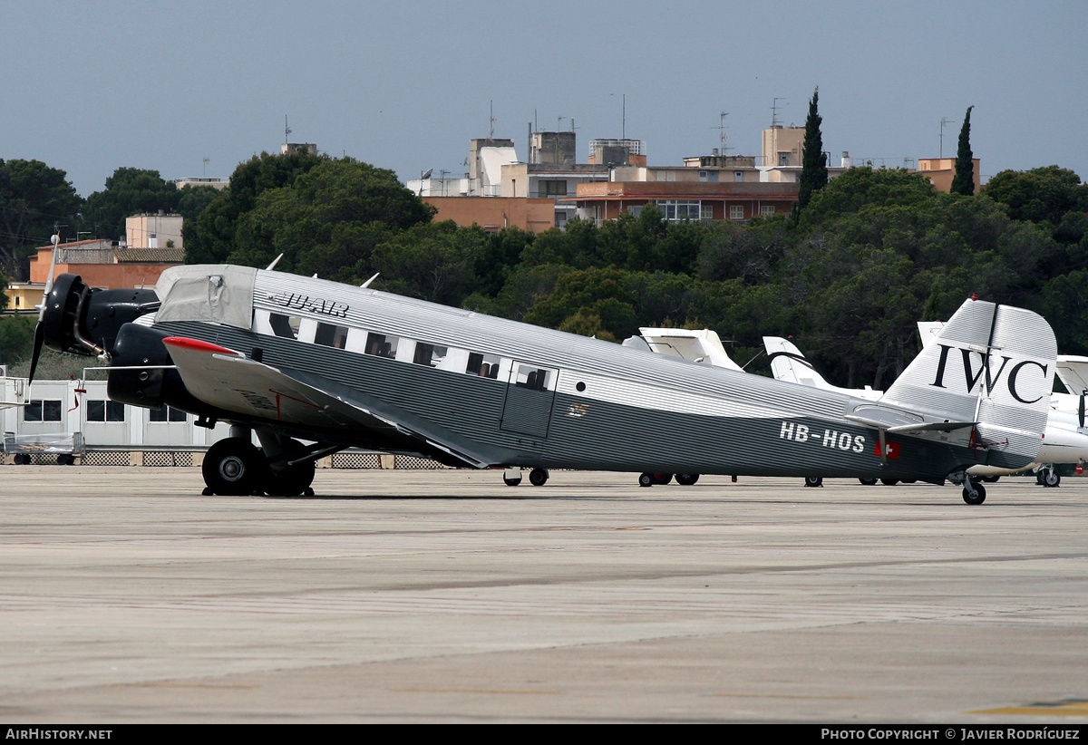 Aircraft Photo of HB-HOS | Junkers Ju 52/3m g4e | Ju-Air | AirHistory.net #547846