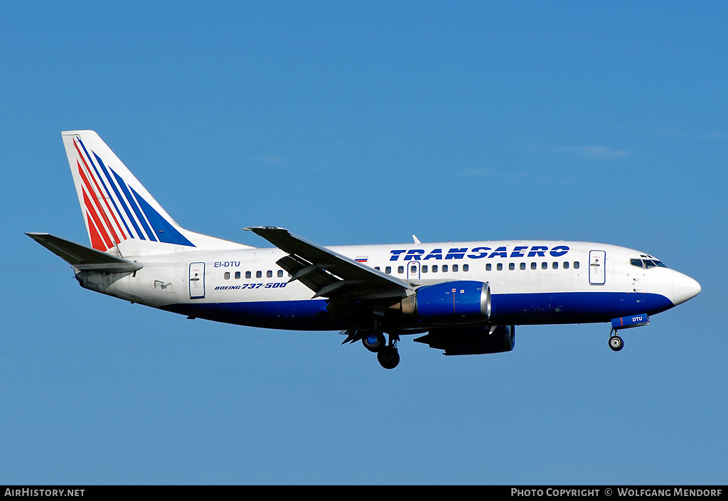 Aircraft Photo of EI-DTU | Boeing 737-5Y0 | Transaero Airlines | AirHistory.net #547852