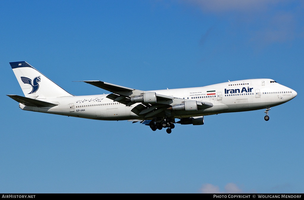 Aircraft Photo of EP-IAH | Boeing 747-286BM | Iran Air | AirHistory.net #547867