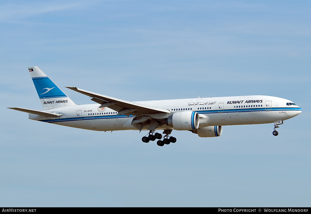 Aircraft Photo of 9K-AOA | Boeing 777-269/ER | Kuwait Airways | AirHistory.net #547903