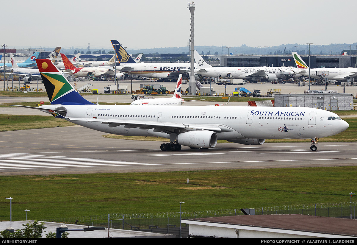 Aircraft Photo of ZS-SXL | Airbus A330-343 | South African Airways | AirHistory.net #547914