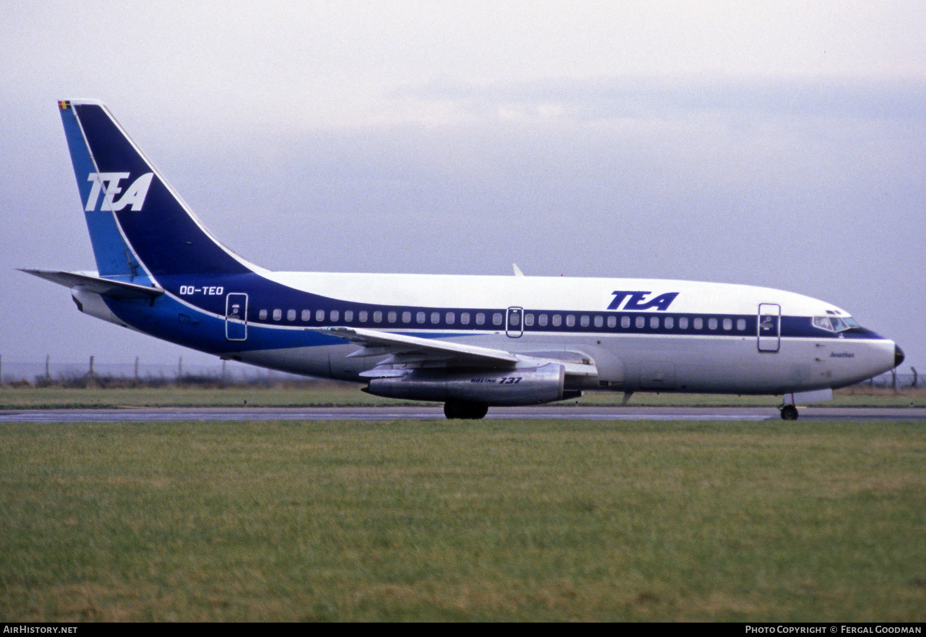 Aircraft Photo of OO-TEO | Boeing 737-2M8/Adv | TEA - Trans European Airways | AirHistory.net #547981