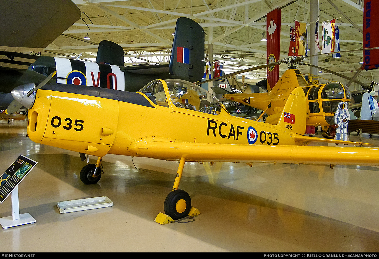 Aircraft Photo of C-FPOW / 18035 | De Havilland Canada DHC-1B-2-S5 Chipmunk Mk2 | Canadian Warplane Heritage | Canada - Air Force | AirHistory.net #547985