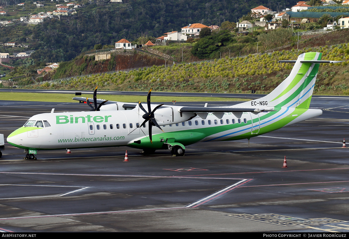 Aircraft Photo of EC-NSG | ATR ATR-72-600 (ATR-72-212A) | Binter Canarias | AirHistory.net #547994