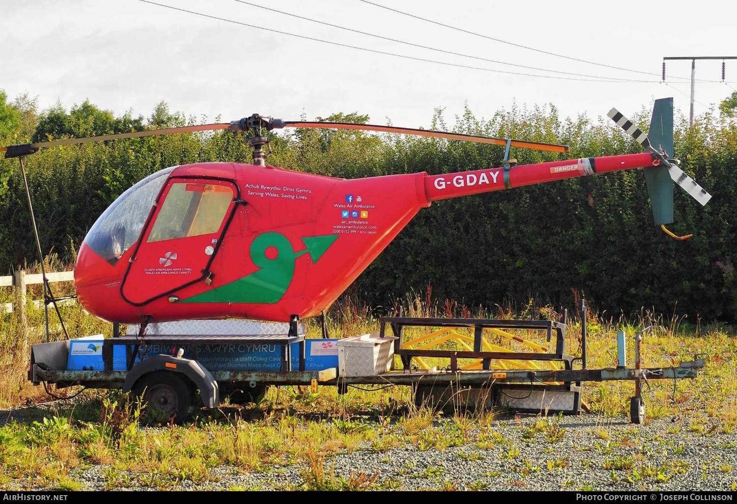 Aircraft Photo of G-GDAY | Robinson R-22 Beta | Wales Air Ambulance | AirHistory.net #548020