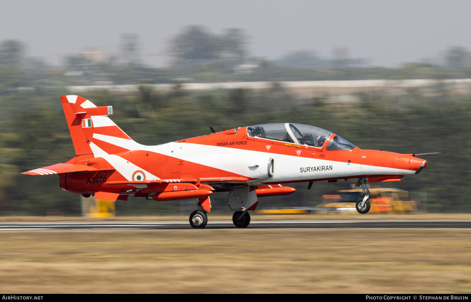 Aircraft Photo of A3670 | BAE Systems Hawk 132 | India - Air Force | AirHistory.net #548022