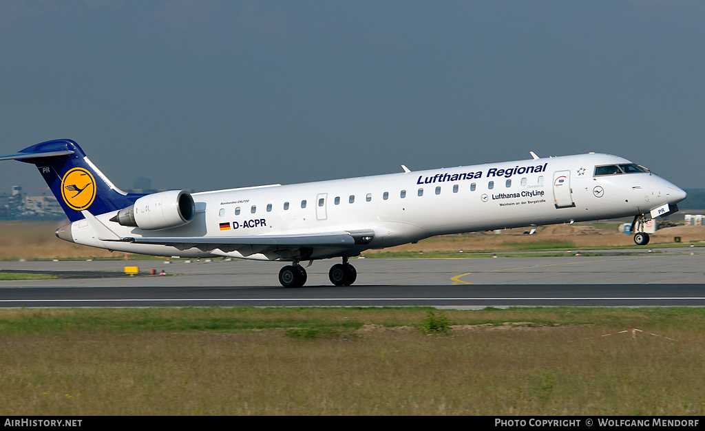 Aircraft Photo of D-ACPR | Bombardier CRJ-701ER (CL-600-2C10) | Lufthansa Regional | AirHistory.net #548119