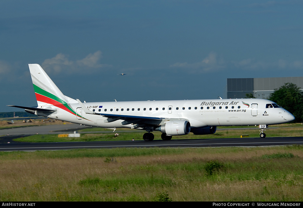 Aircraft Photo of LZ-SOF | Embraer 190STD (ERJ-190-100STD) | Bulgaria Air | AirHistory.net #548133