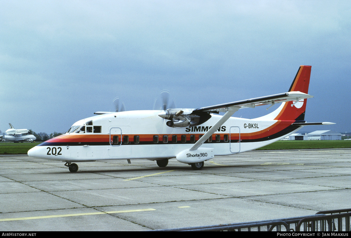 Aircraft Photo of G-BKSL | Short 360-100 | Simmons Airlines | AirHistory.net #548254