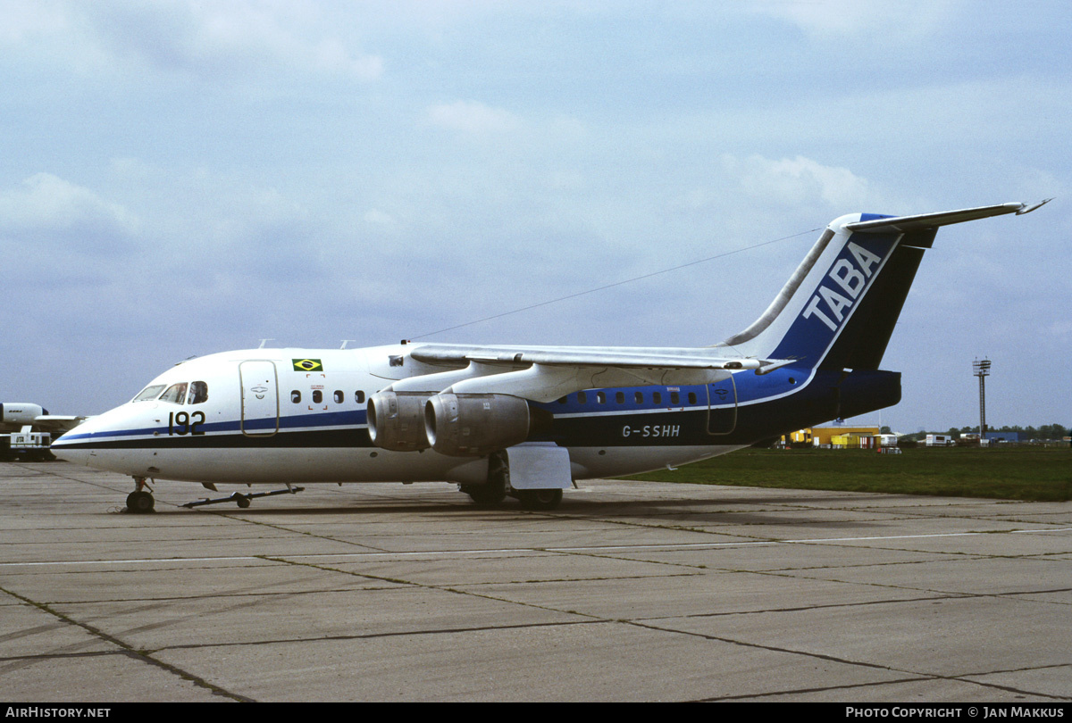 Aircraft Photo of G-SSHH | British Aerospace BAe-146-100 | TABA | AirHistory.net #548259
