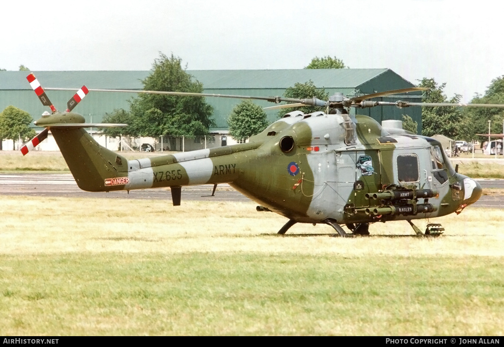 Aircraft Photo of XZ655 | Westland WG-13 Lynx AH1 | UK - Army | AirHistory.net #548320