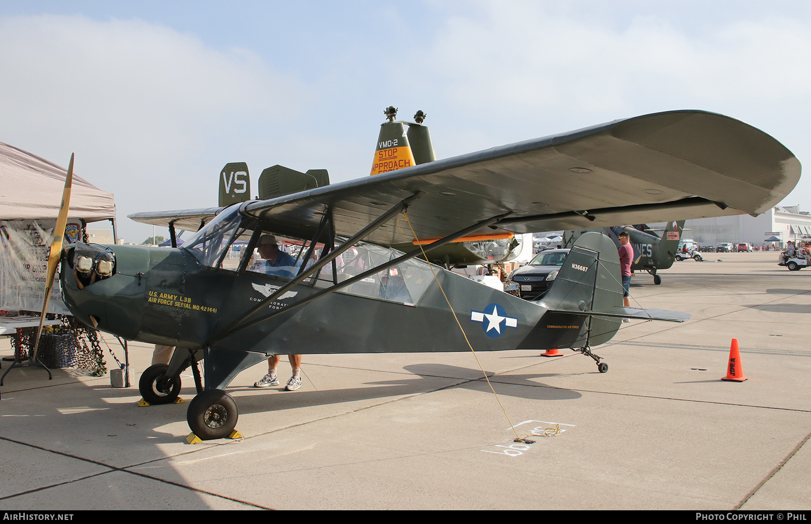 Aircraft Photo of N36687 / 42-1441 | Aeronca 65TAC | USA - Air Force | AirHistory.net #548323