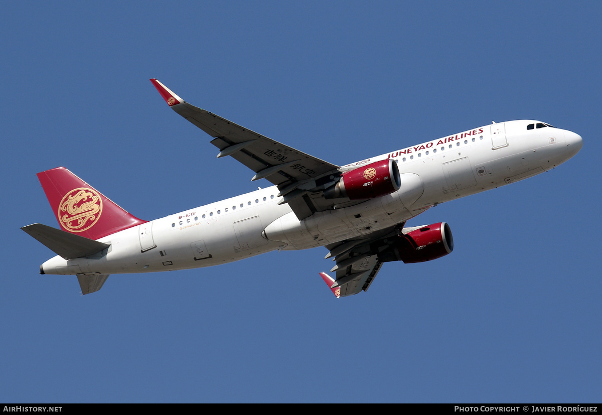 Aircraft Photo of B-1681 | Airbus A320-214 | Juneyao Airlines | AirHistory.net #548342