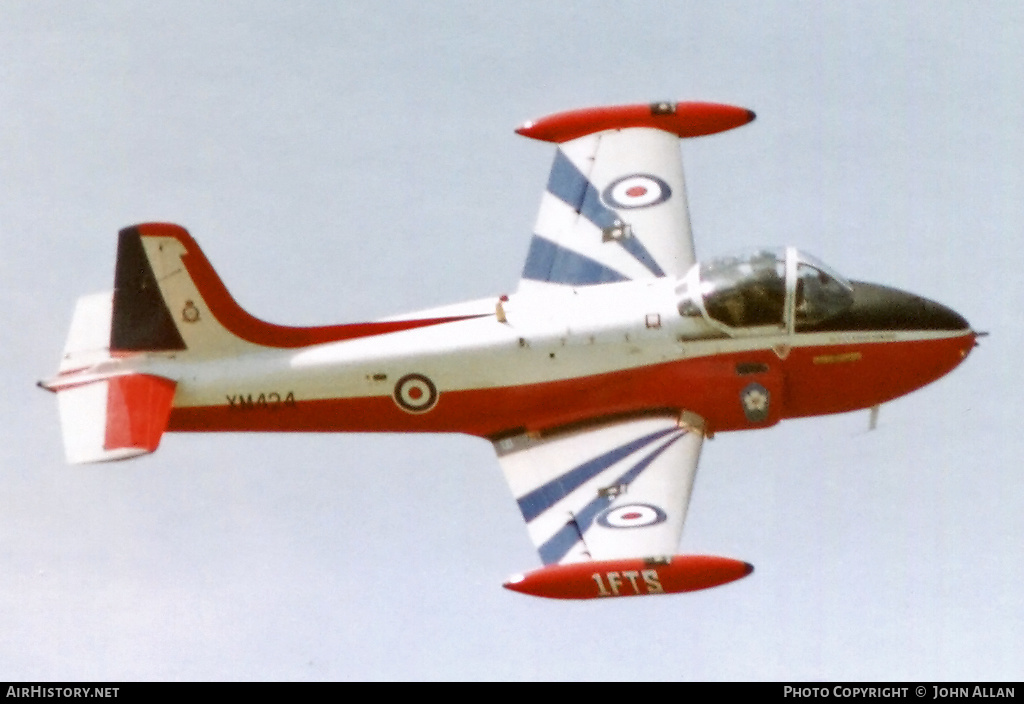 Aircraft Photo of XM424 | Hunting P.84 Jet Provost T3A | UK - Air Force | AirHistory.net #548355