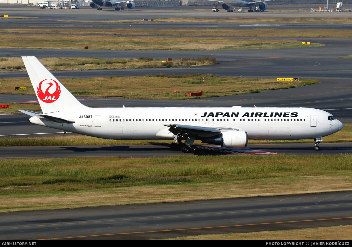 Aircraft Photo of JA8987 | Boeing 767-346 | Japan Airlines - JAL | AirHistory.net #548360