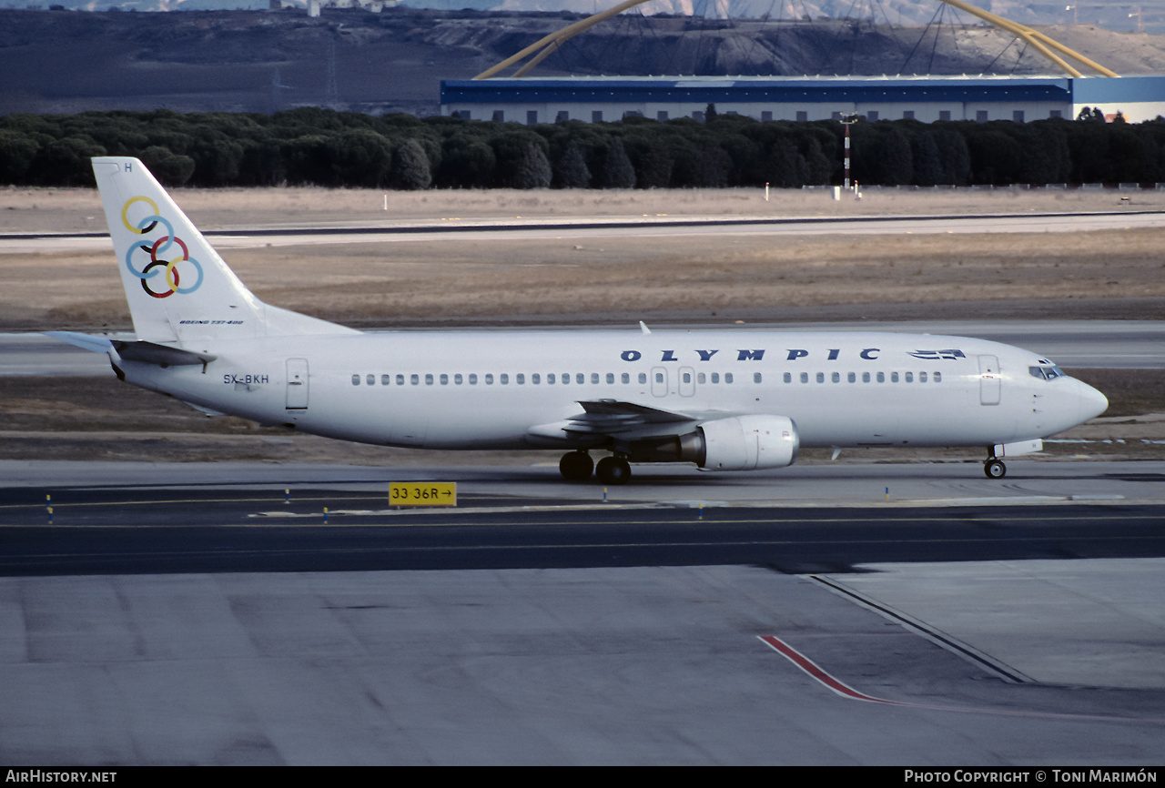 Aircraft Photo of SX-BKH | Boeing 737-4Q8 | Olympic | AirHistory.net #548373