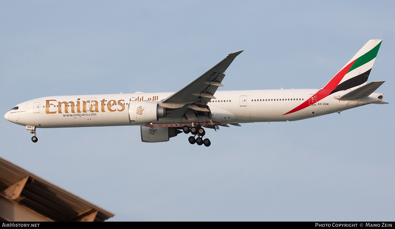 Aircraft Photo of A6-EBW | Boeing 777-36N/ER | Emirates | AirHistory.net #548438
