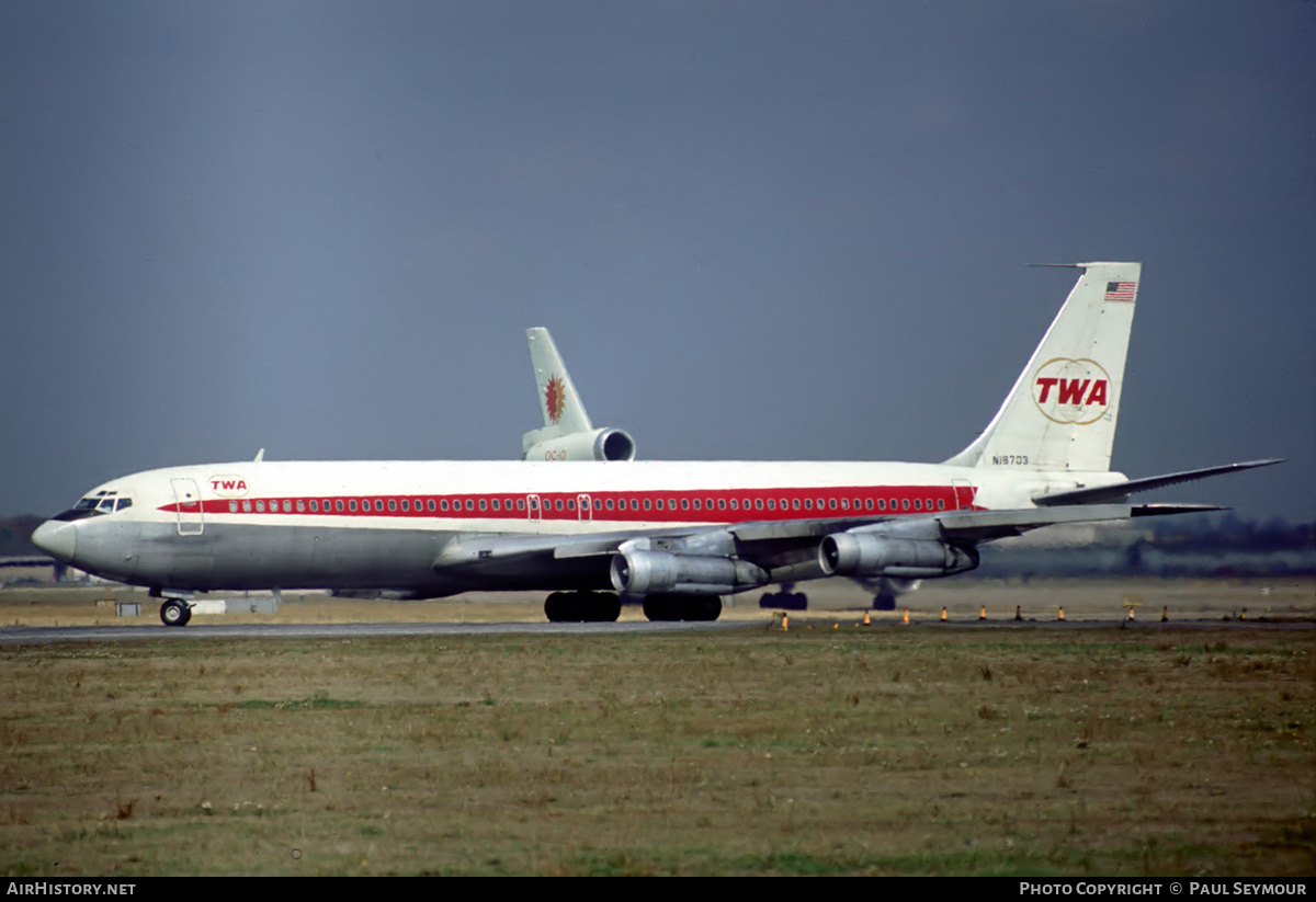 Aircraft Photo of N18703 | Boeing 707-331B | Trans World Airlines - TWA | AirHistory.net #548487