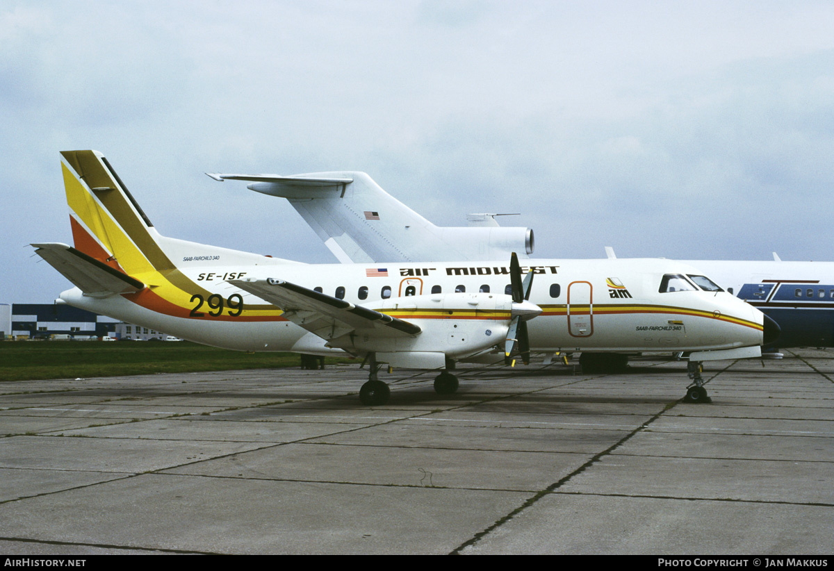 Aircraft Photo of SE-ISF | Saab-Fairchild SF-340A | Air Midwest | AirHistory.net #548489