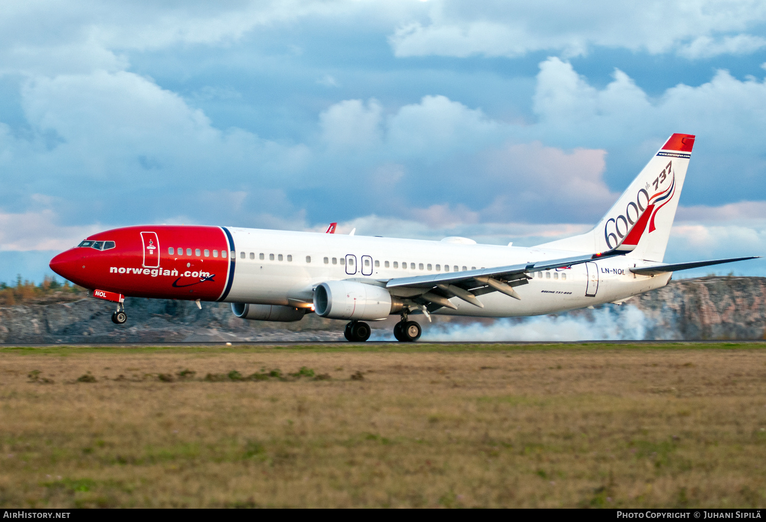 Aircraft Photo of LN-NOL | Boeing 737-8Q8 | Norwegian | AirHistory.net #548501