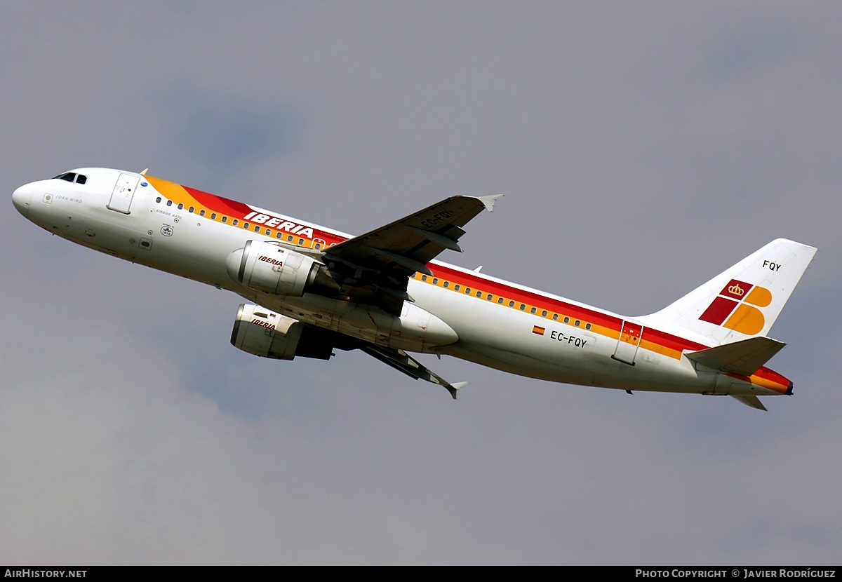 Aircraft Photo of EC-FQY | Airbus A320-211 | Iberia | AirHistory.net #548531
