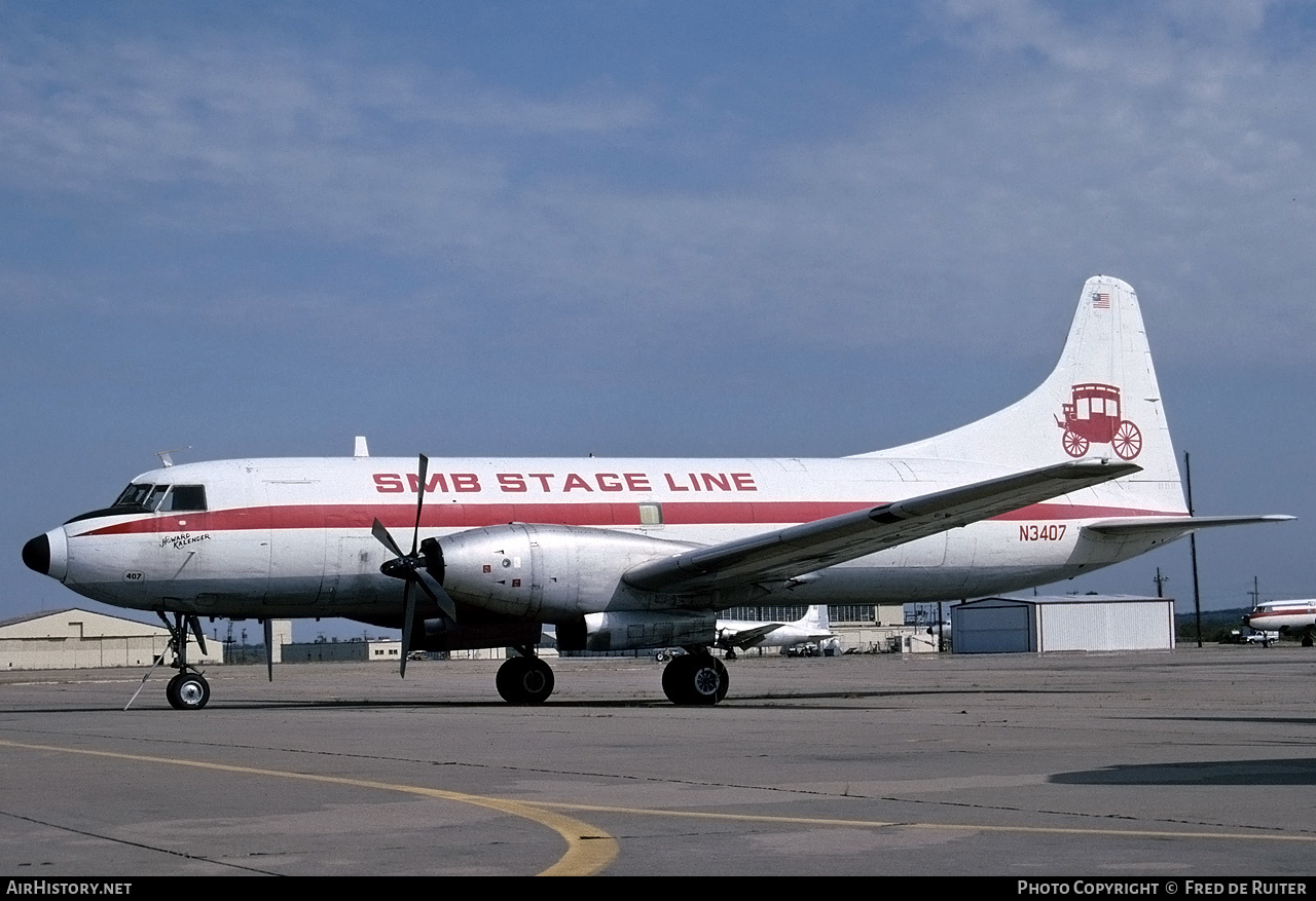 Aircraft Photo of N3407 | Convair 640/F | SMB Stage Line | AirHistory.net #548533