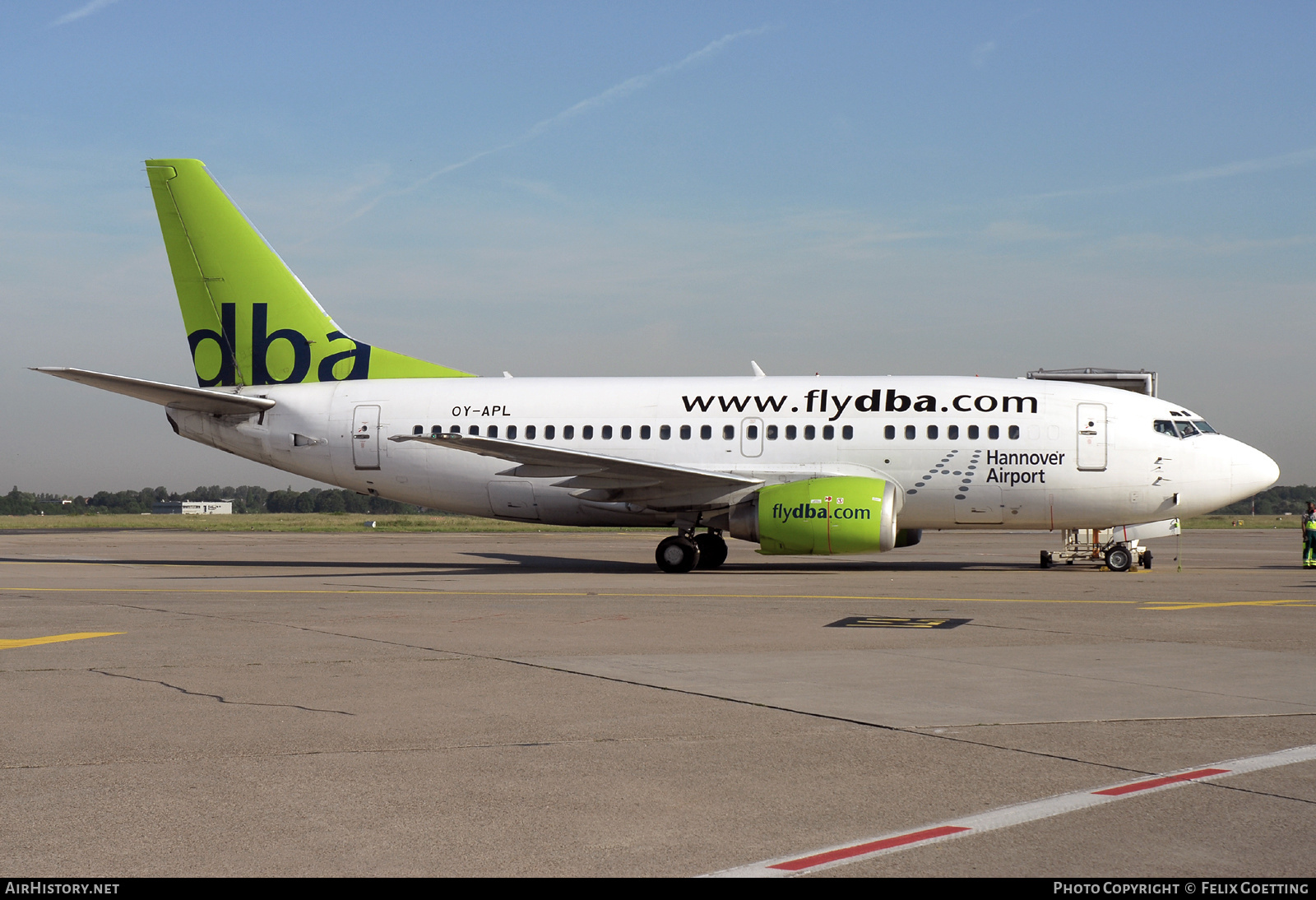 Aircraft Photo of OY-APL | Boeing 737-5L9 | DBA - Deutsche BA | AirHistory.net #548542