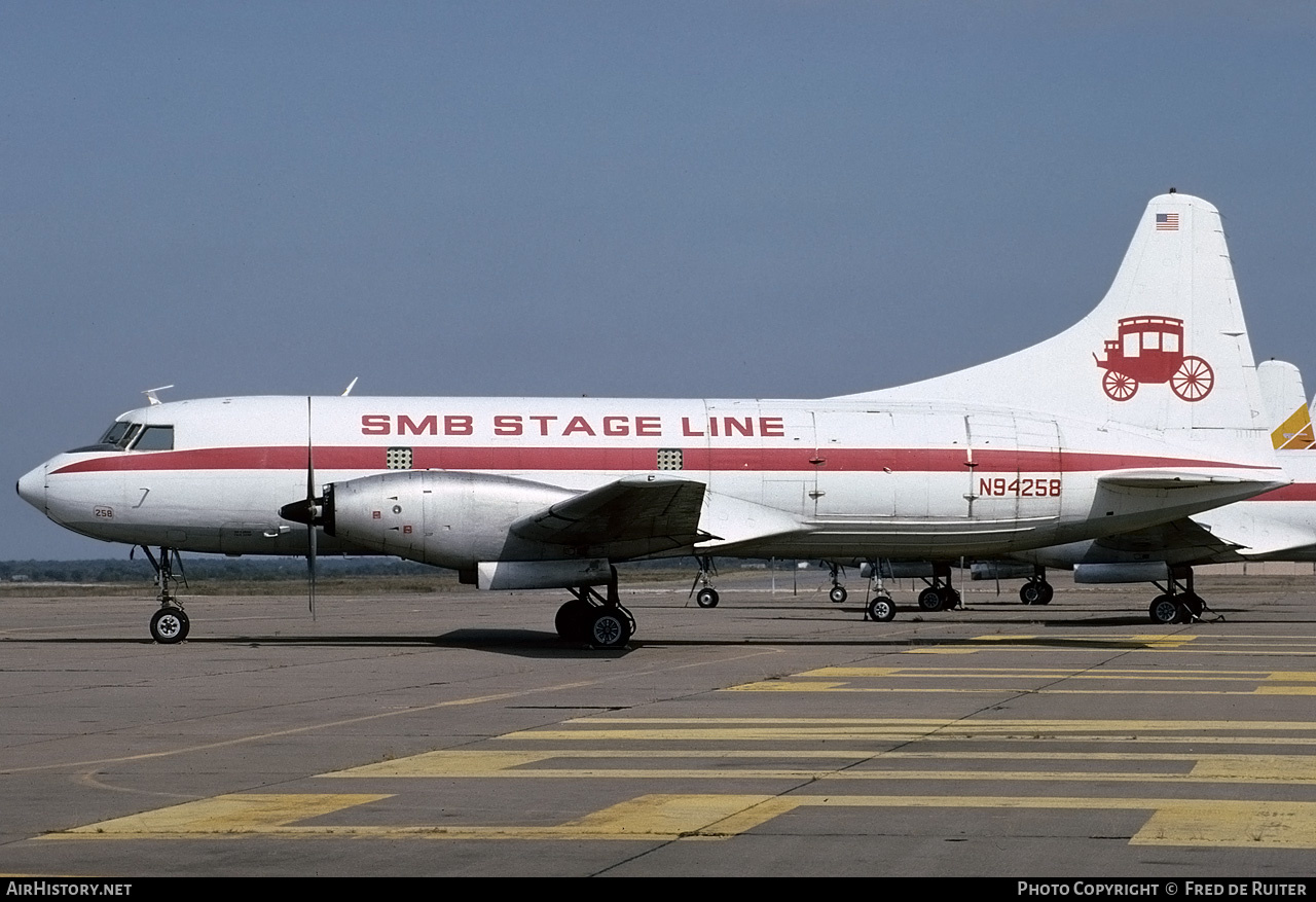 Aircraft Photo of N94258 | Convair 600/F | SMB Stage Line | AirHistory.net #548557