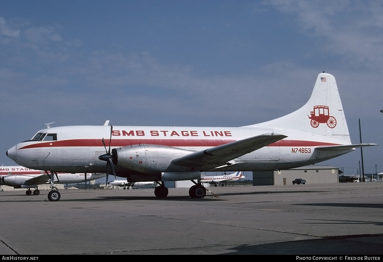 Aircraft Photo of N74853 | Convair 600/F | SMB Stage Line | AirHistory.net #548572